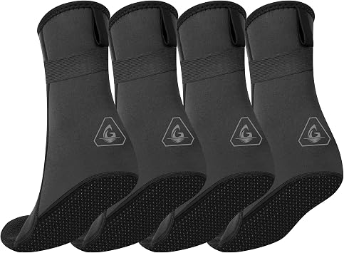 GoldFin Water Socks Two Pairs Sand Proof 3mm Neoprene Socks