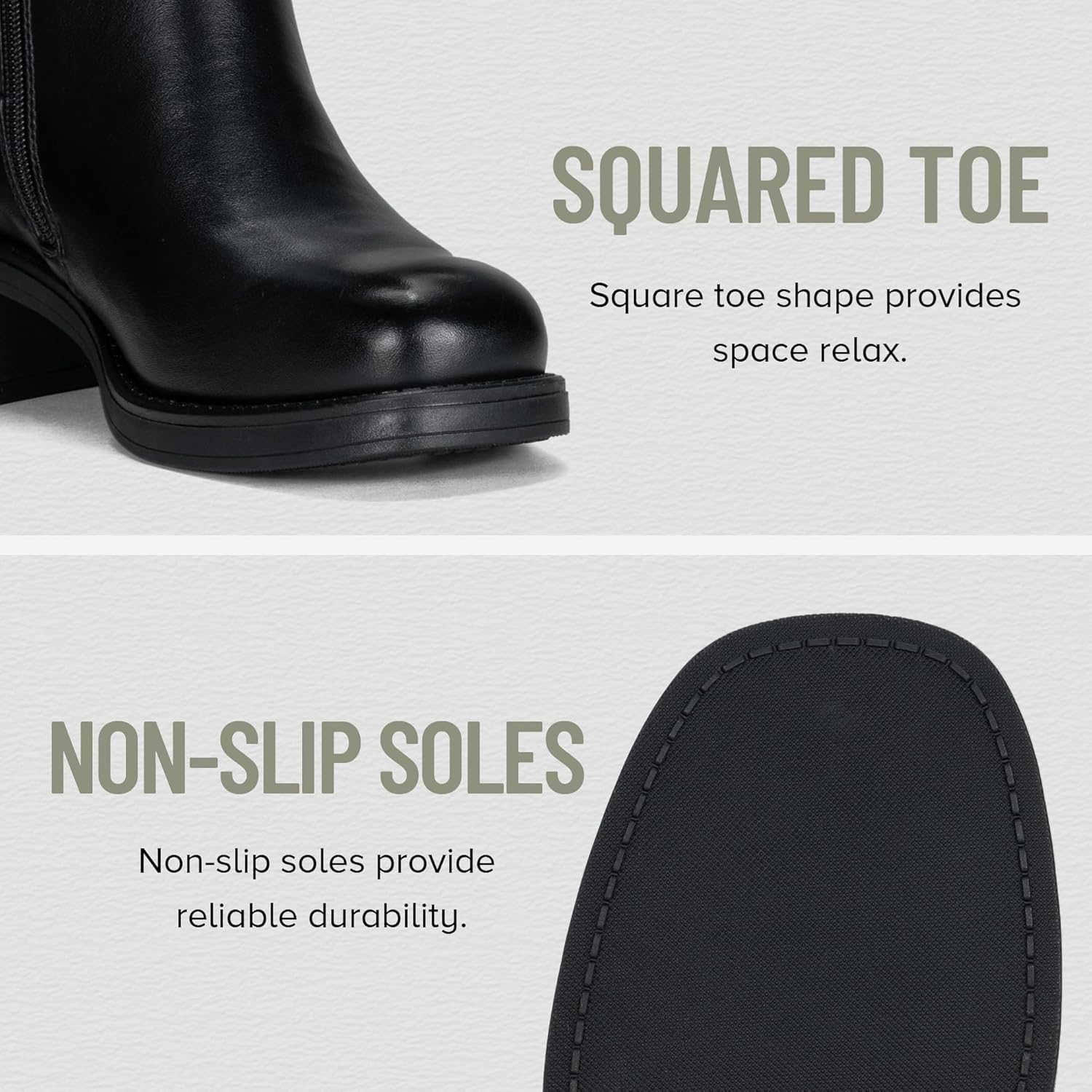 Vepose Women's Knee-High Boots 9567 Platform Low Heel Round Toe Fashion Tall Boots with Inner Zipper - Image 4