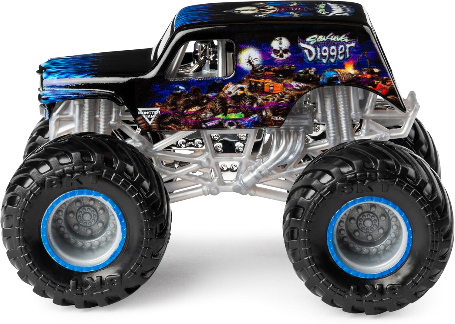 Monster Jam Grave Digger vs Son-Uva Digger Monster Truck Duo Pack- True Metal 1:64 Scale Die-Cast with Original Grave Digger Paint and Body- Works on All 1:64 Tracks- Authentic Collectible for Fans