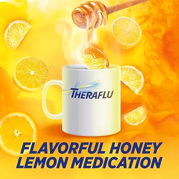 TheraFlu Nighttime Severe Cold Relief Honey Lemon Flavor Powder - 6 Ct