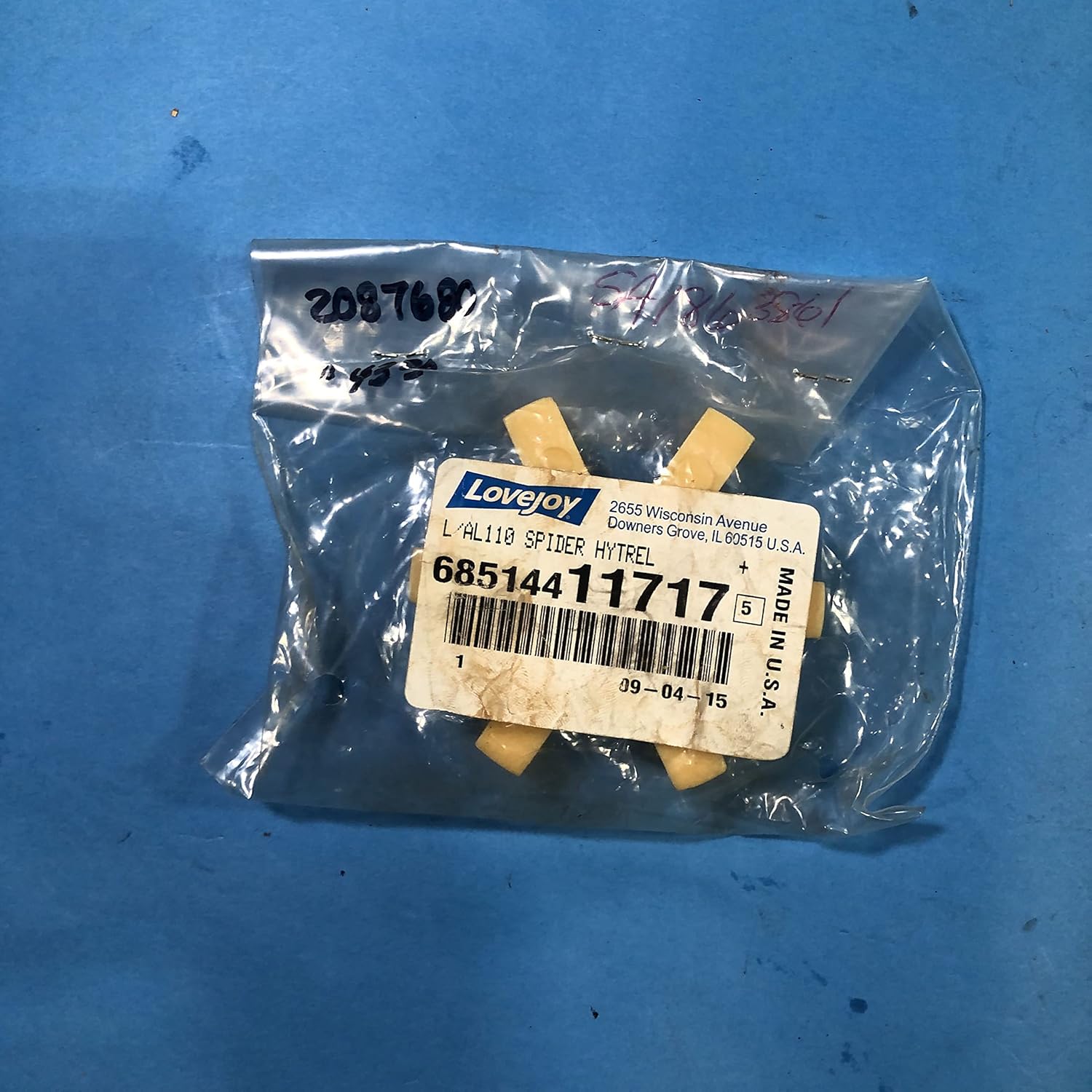 Lovejoy L110 HY Rubber Spider Coupling Insert Material Handling Equipment