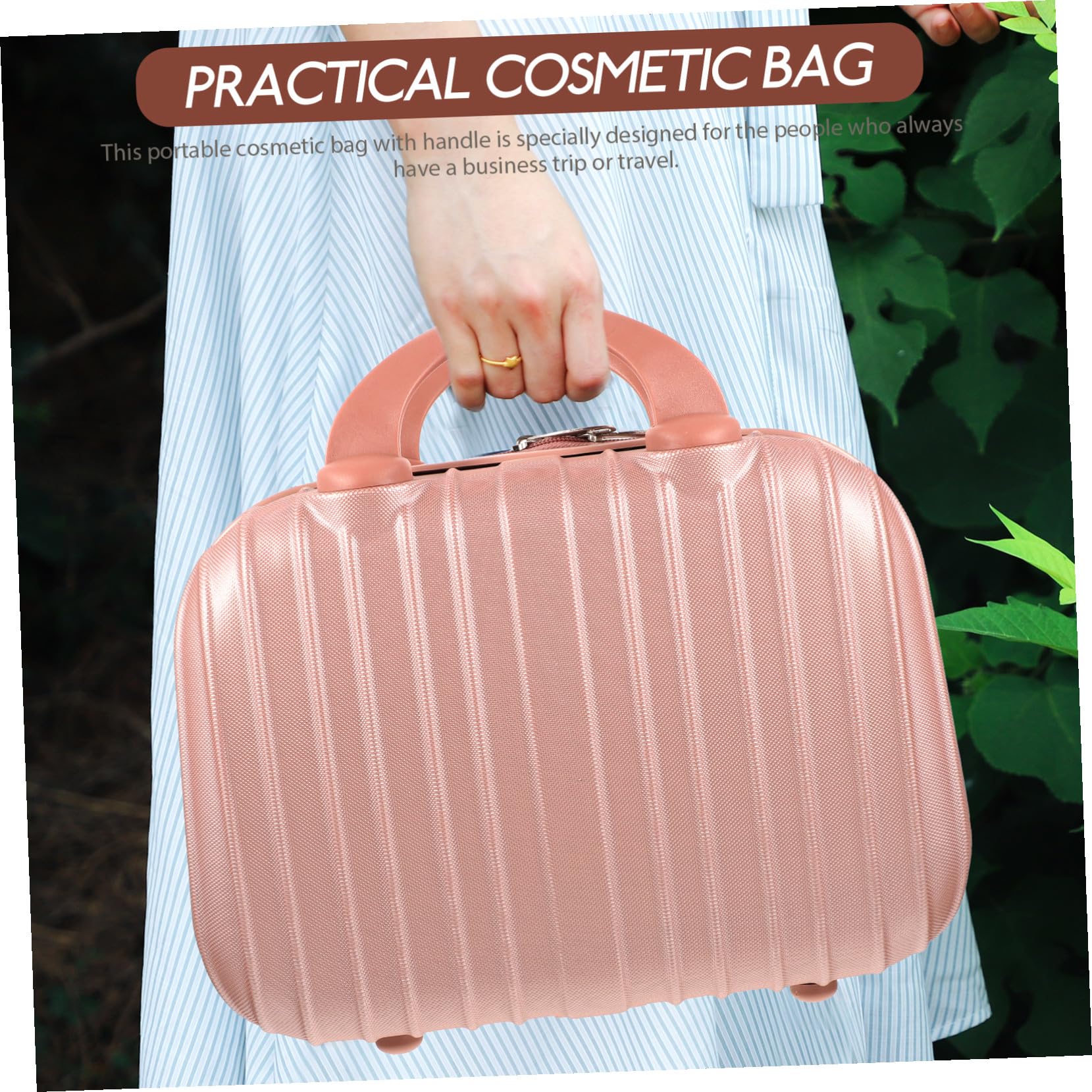 Beauty Case da Viaggio Donna Grande Capacità in ABS e Pc, Portatrucchi Multifunzione per Cosmetici Art, per Viaggi e Impiego Quotidiano
