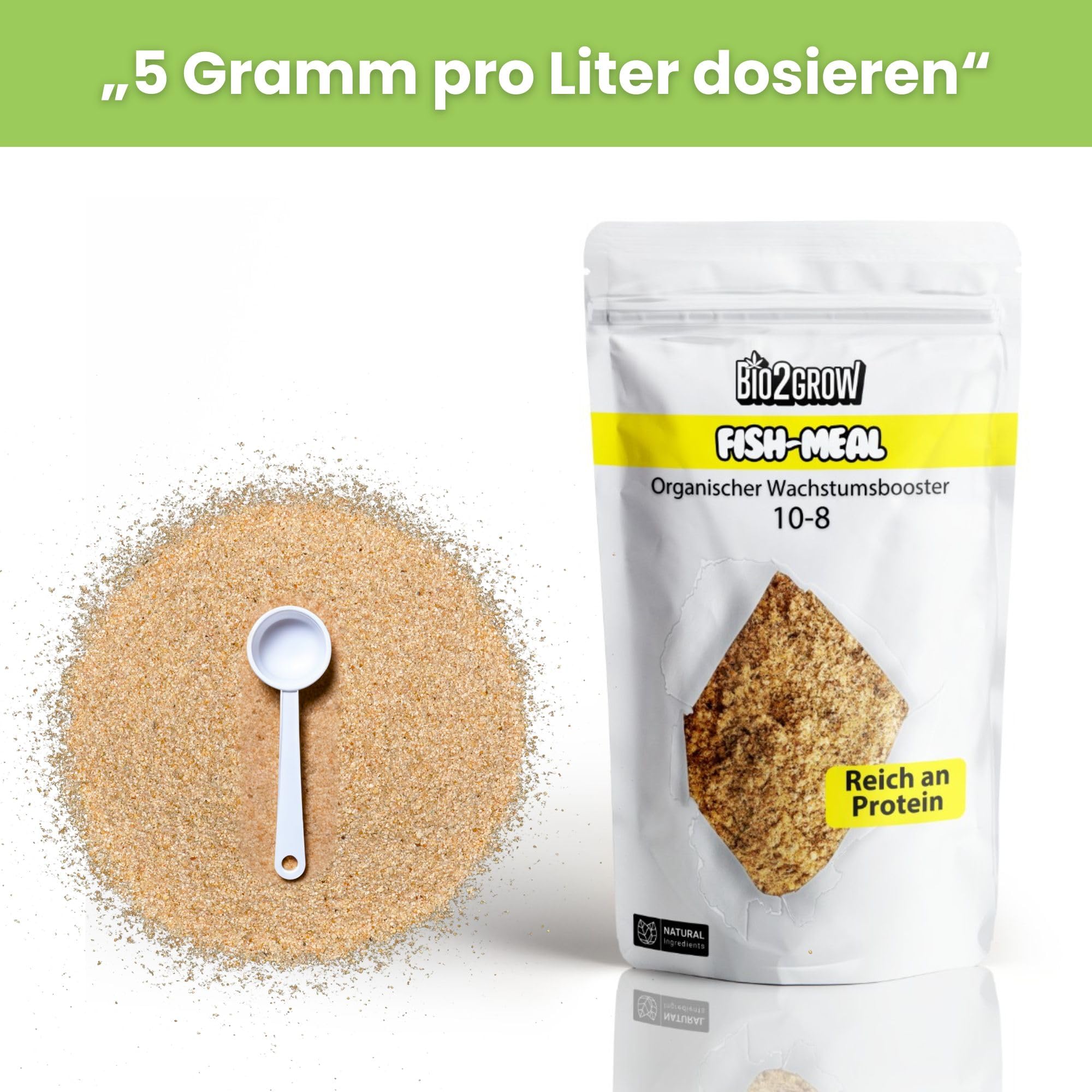 Fish Meal 3,5KG – Natürlicher Fischmehl Dünger – Organischer Stickstoff & Phosphor – Für Wachstum & Blüte