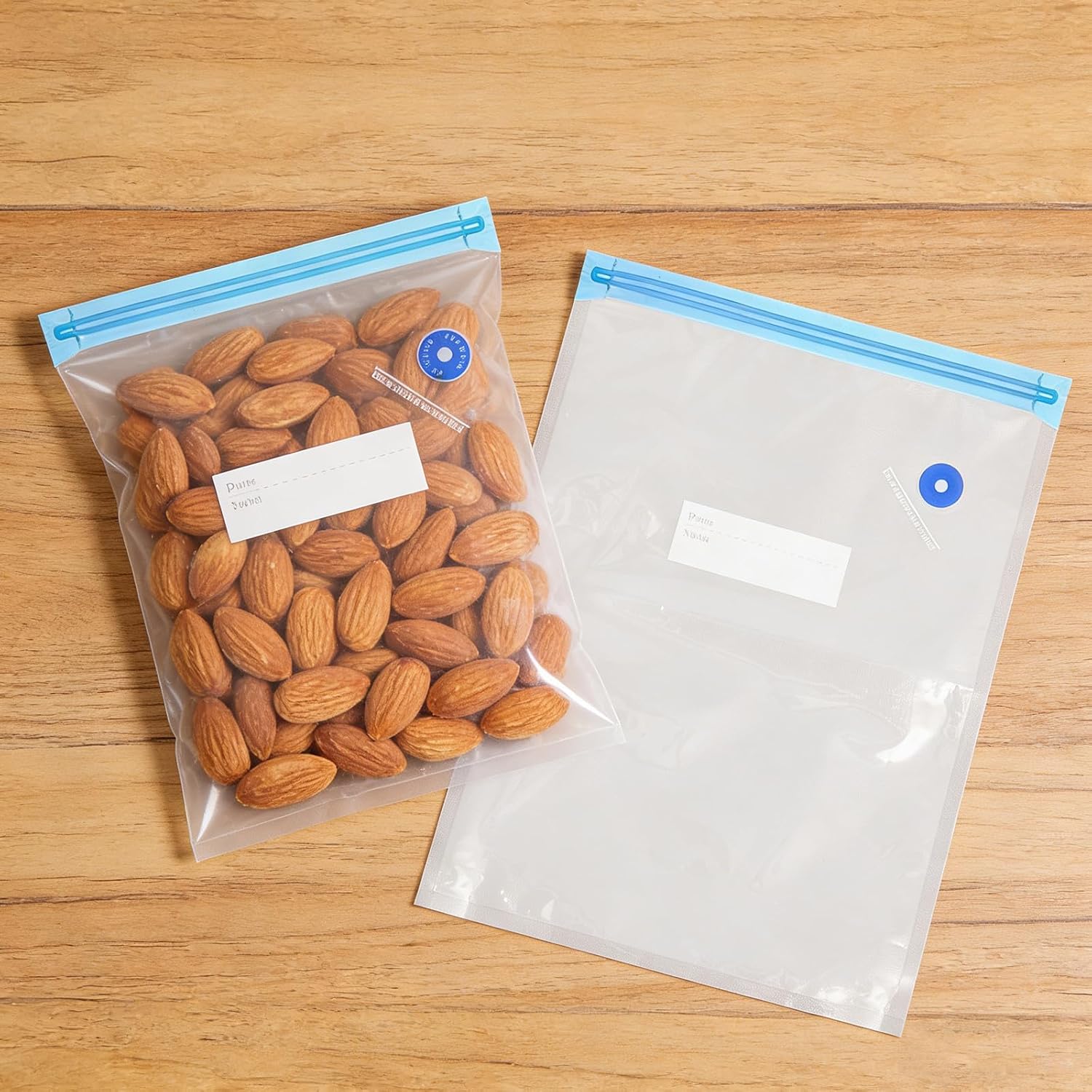 Reusable Vacuum Sealer Food Bags 20pcs Pa PE Airtight for Kitchen