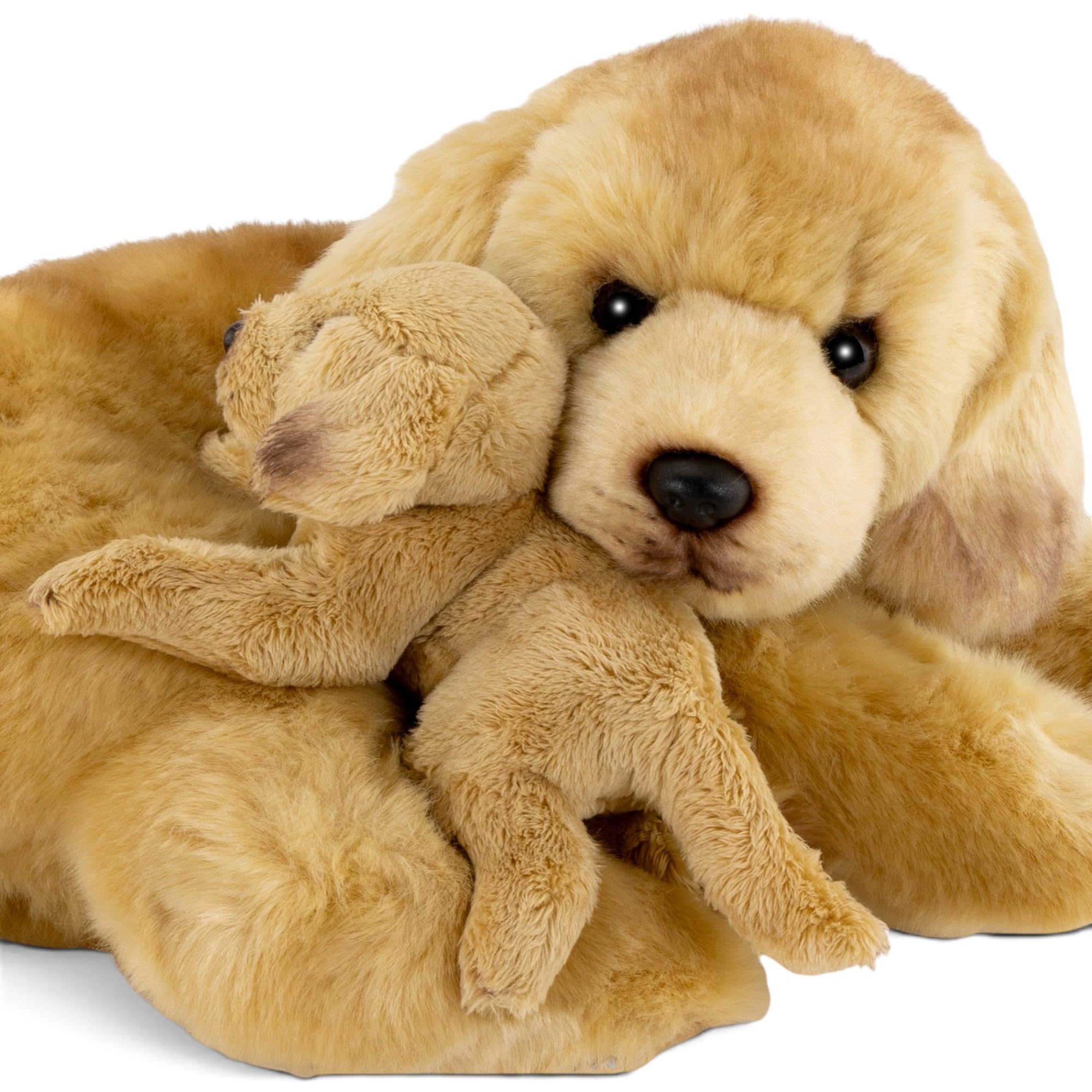 Carl Dick Labrador avec bébé 30 cm. Peluche, Jouet en Peluche, Animal en Peluche 3618