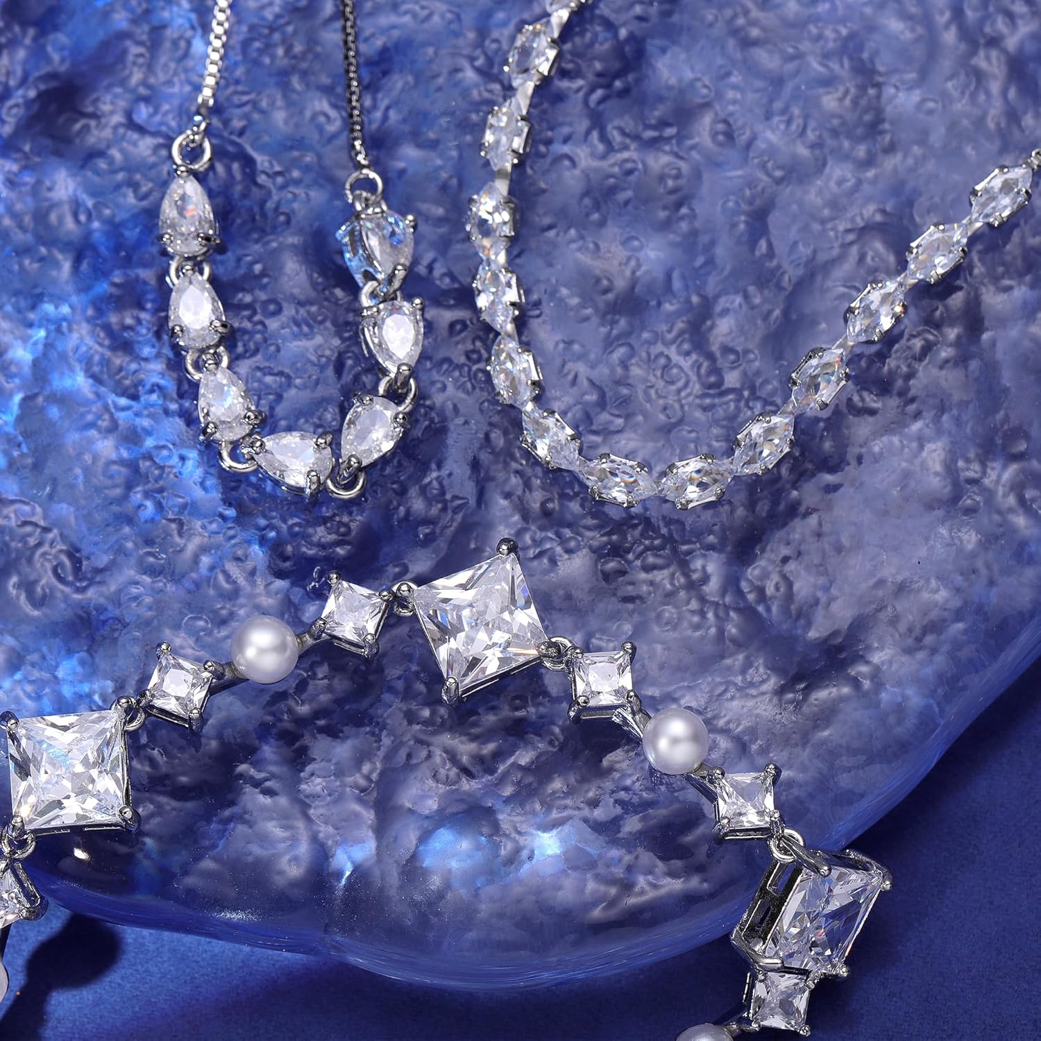 14K Gold Plated Tennis Bracelet Cubic Zirconia Classic Adjustable Bracelet Silver Bracelets for Women Girls Birthday Valentine Mother's Day Jewelry Gift - Image 4