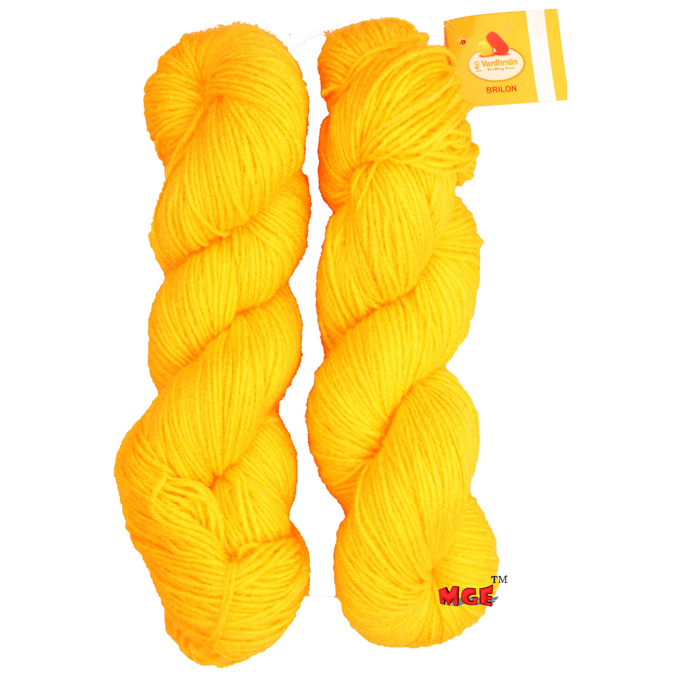 VARDHMANBrilon Yellow 200 gm Woolen Crochet Yarn Thread. Best Used with Knitting Needles, Crochet Needles. Vardhman Wool Yarn for Knitting. Best Woolen Thread.