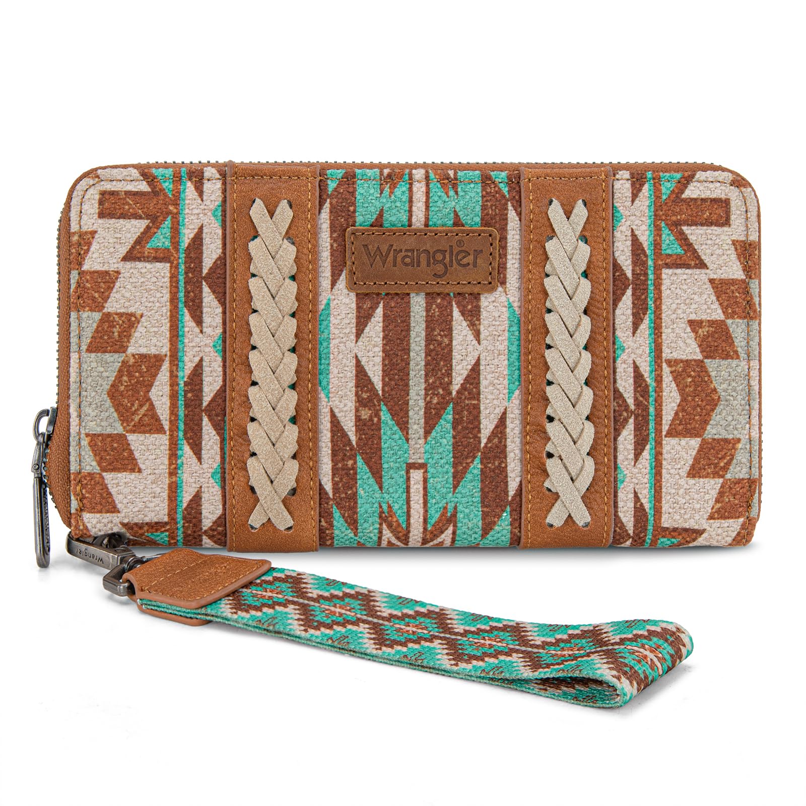 Wrangler Wallet Wristlet Aztec Clutch Long Purse Boho Credit Card Holder Wallet