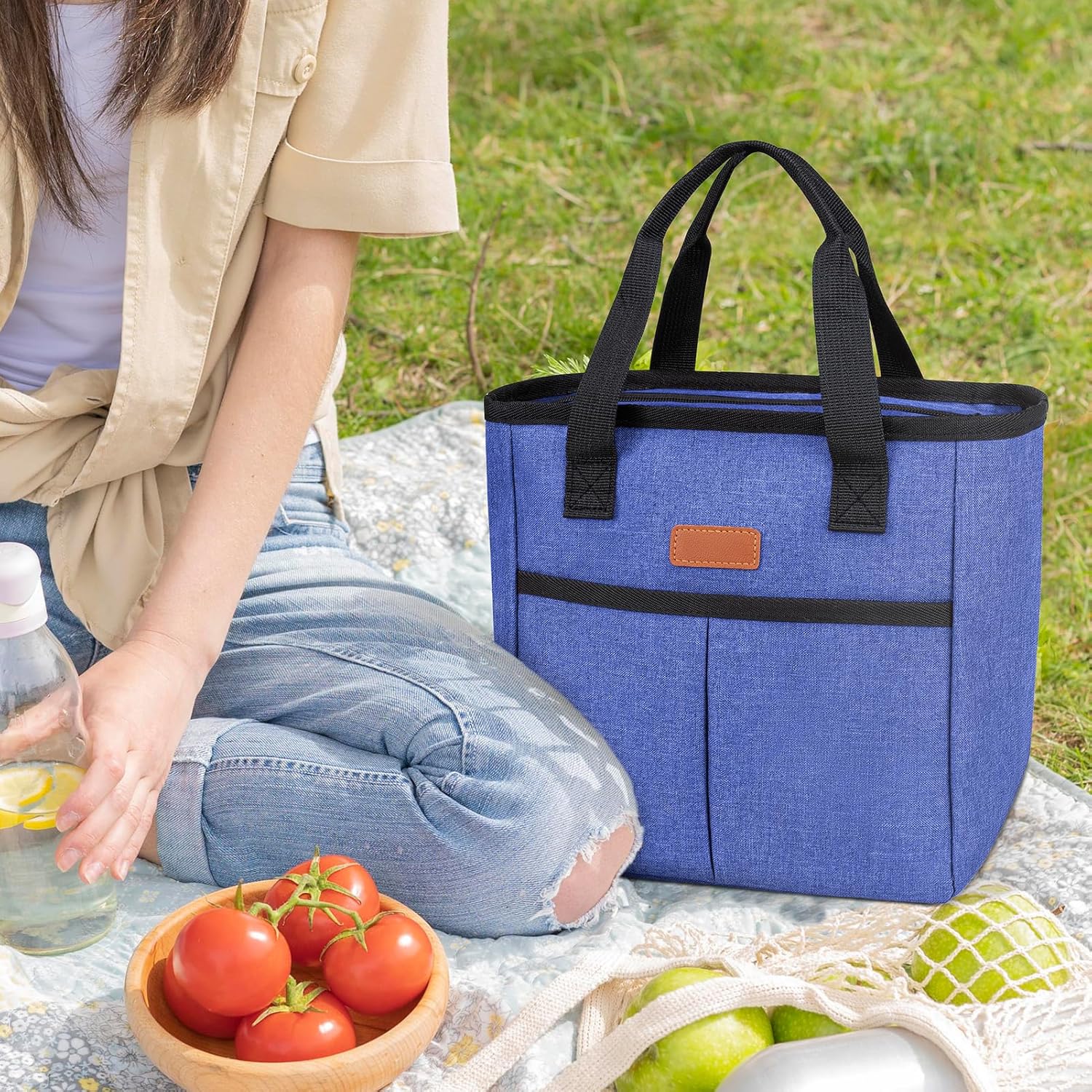 Small Insulated Lunch Bags Leakproof Lunch Box Bag for Women Men Adult Reusable Thermal Lunch Tote Cooler Bag