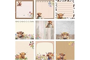 Super Cute Sticky Notes for Your Highland Cow Office Decor