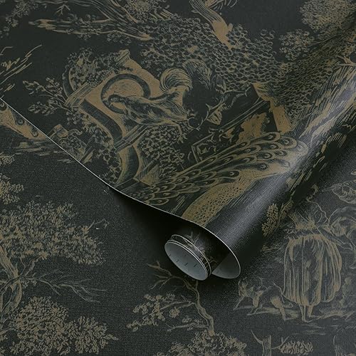 Miniatura 53 de CiCiwind Papel tapiz de despegar y pegar, papel tapiz azul y blanco, papel tapiz autoadhesivo extraíble para dormitorio, baño, papel de contacto