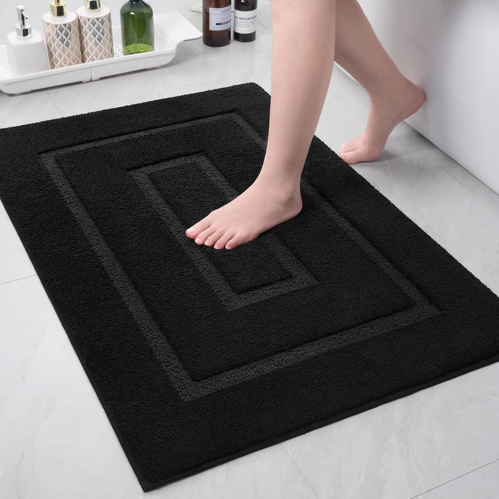 Amazon.com: Keeko Bathroom Rugs Small Bath Mat, 17x24 Washable Throw ...