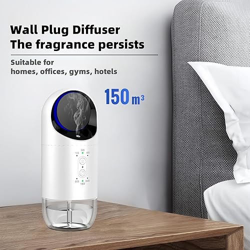 Miniatura 3 de Difusor enchufable para aceites esenciales, difusor de pared de aroma sin agua hasta 650 pies cuadrados para el hogar, oficina, spa  Smart 120ML
