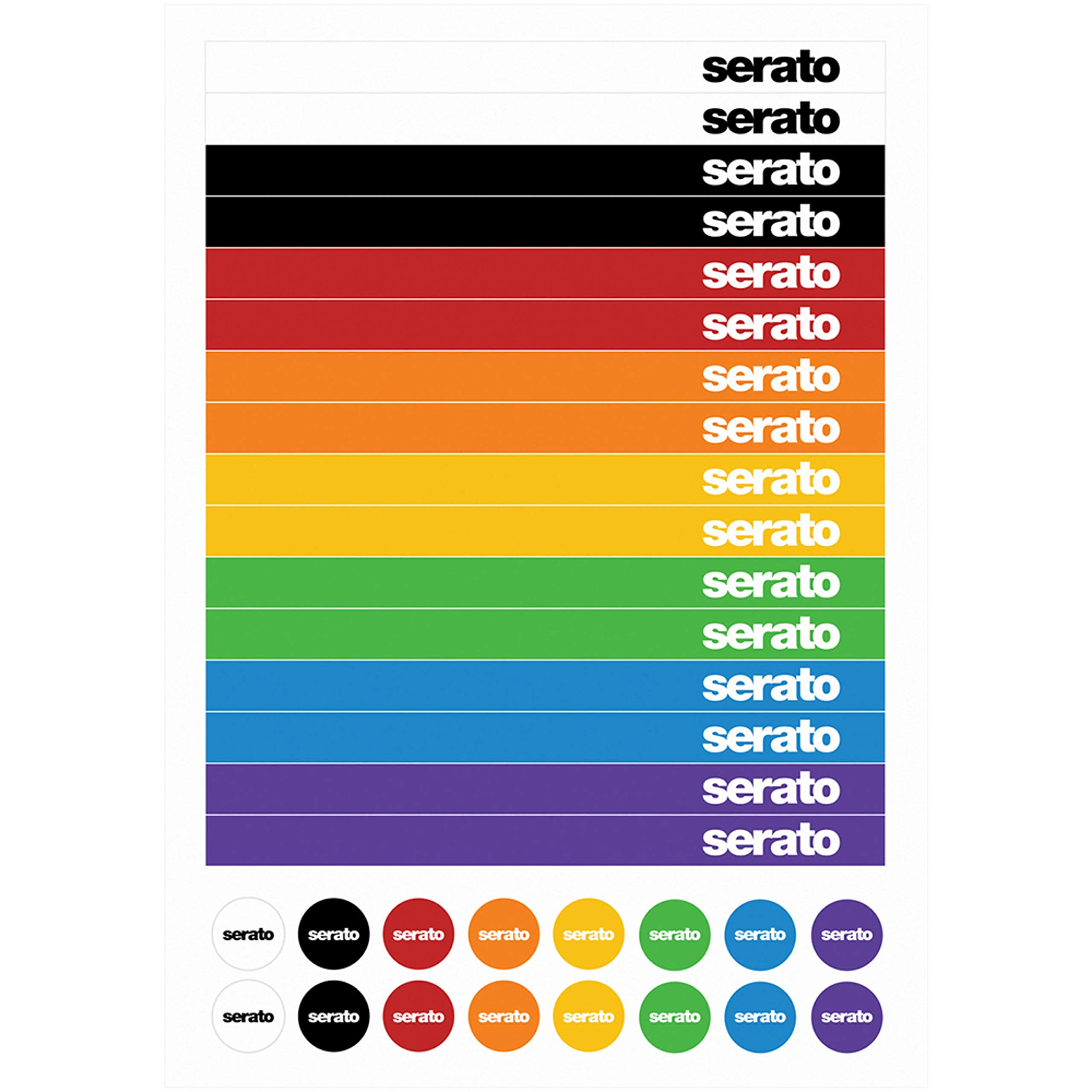Serato 2x12" Sticker Lock Control Vinyl Pressung - Accessorio per DJ