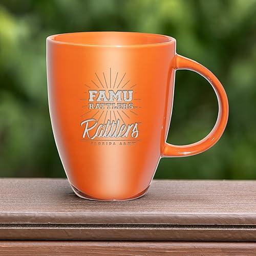 Vista 448 de Rico Industries NCAA - Taza de cerámica con grabado láser, 18 onzas, café y té