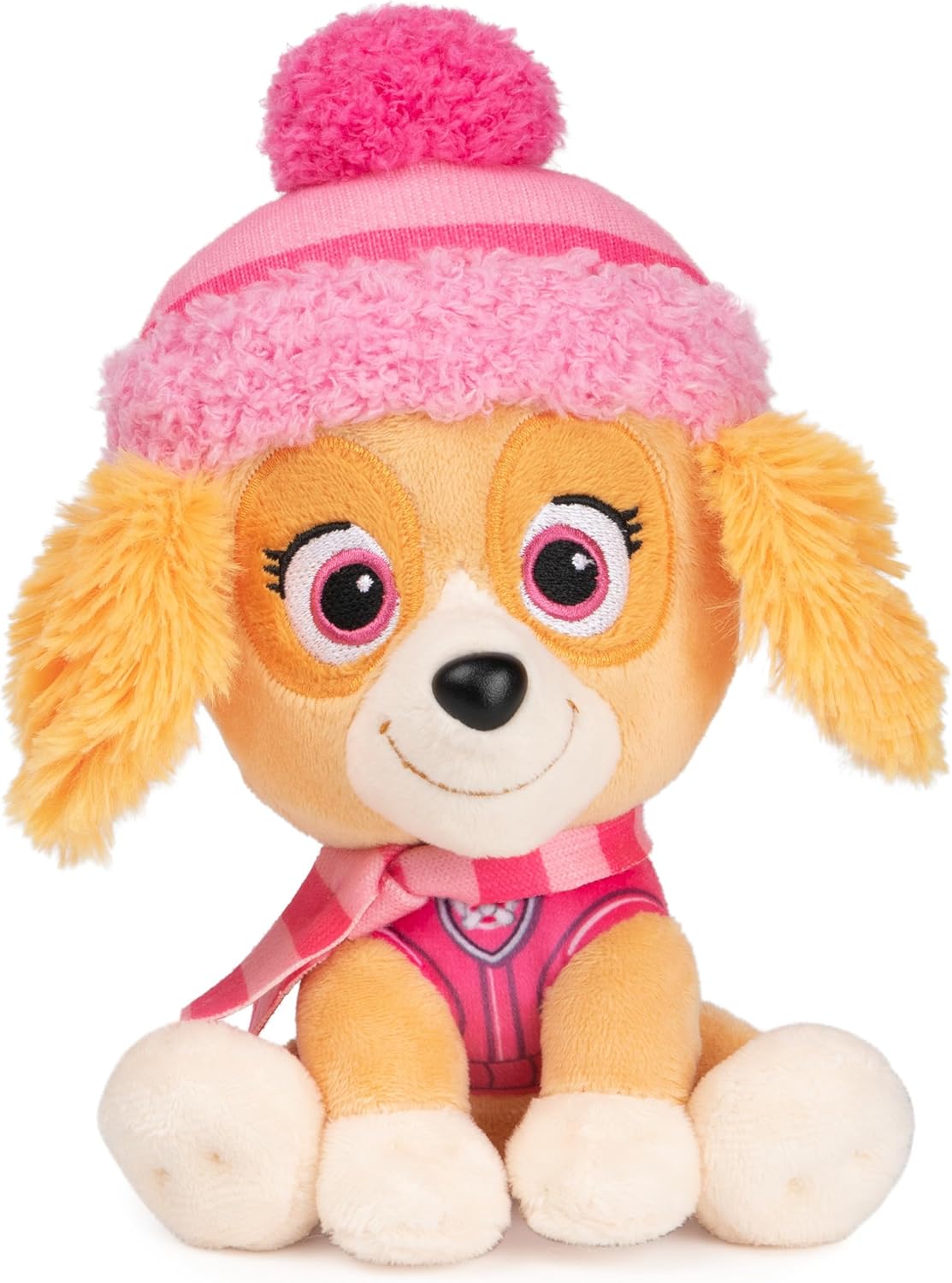 GUND PAW Patrol Holiday Winter Skye in Scarf and Hat, Officially Licensed Plush Toy