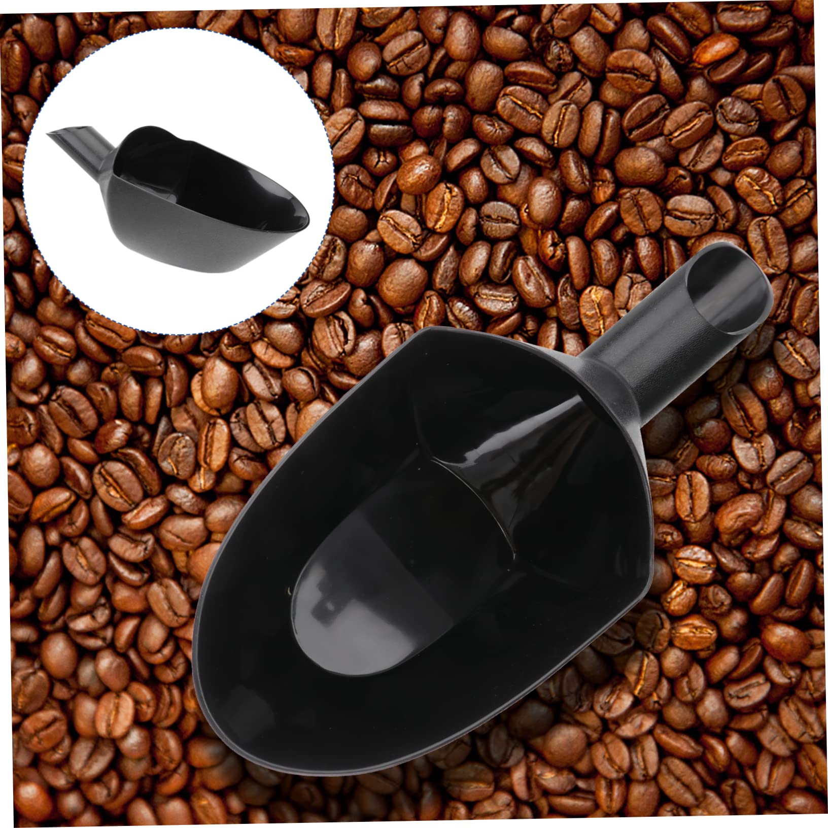 Pala para Granos de Café Portátil de Plástico Diseño Ergonómico y Gran Capacidad, Adecuado para Cafeterías y Tiendas de Café