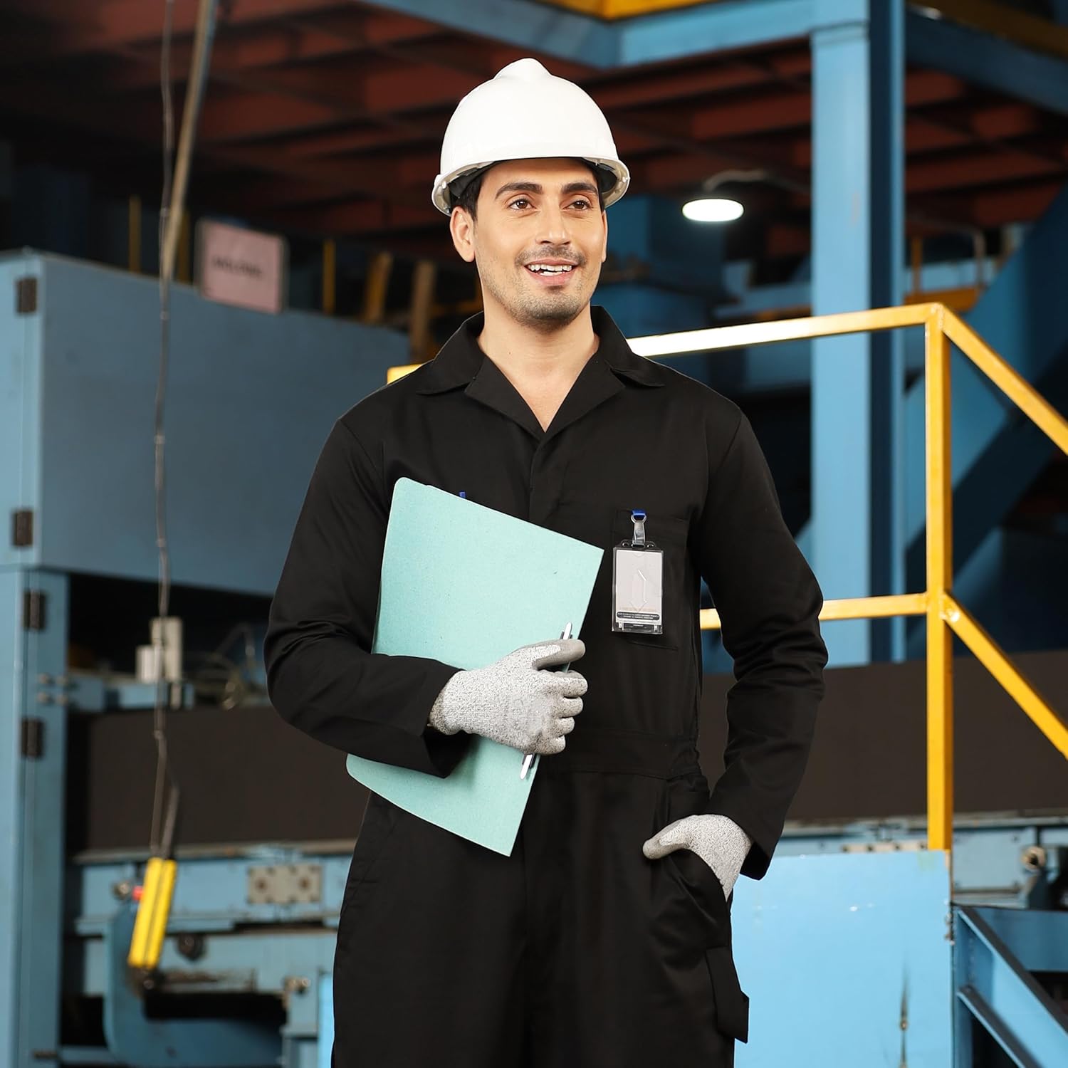 NY Threads Men’s Twill Coverall Relaxed Fit Long Sleeve Utility Work Wear - Image 6