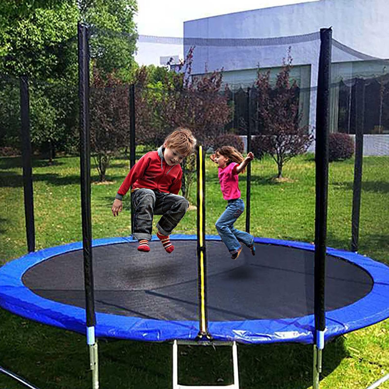 Reemplazo de red de seguridad de trampolín,Reemplazo de red de seguridad para trampolín - Red transpirable, resistente al desgaste para trampolines de 6 pies 8 pies 10
