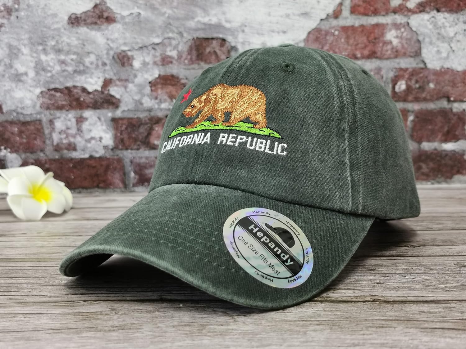 Hepandy Embroidered California Bear Hats - Image 2