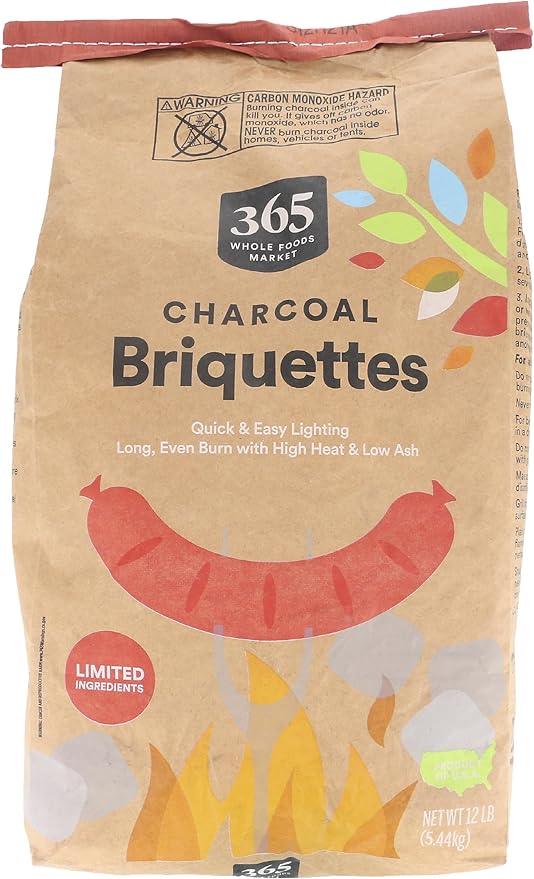 365 by Whole Foods Market, Charcoal Briquettes, 192 Ounce