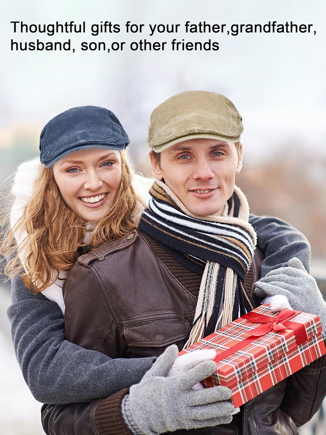 4 Pieces Newsboy Caps for Man Boston Scally Washing Cotton Flat Cap Cabbie Driving Irish Gatsby Hat Ivy Beret Adjustable Lightweight for Daily Use - Image 6