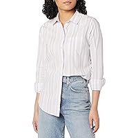 Amazon Essentials Camicia in Popeline a Maniche Lunghe con Bottoni sul Colletto