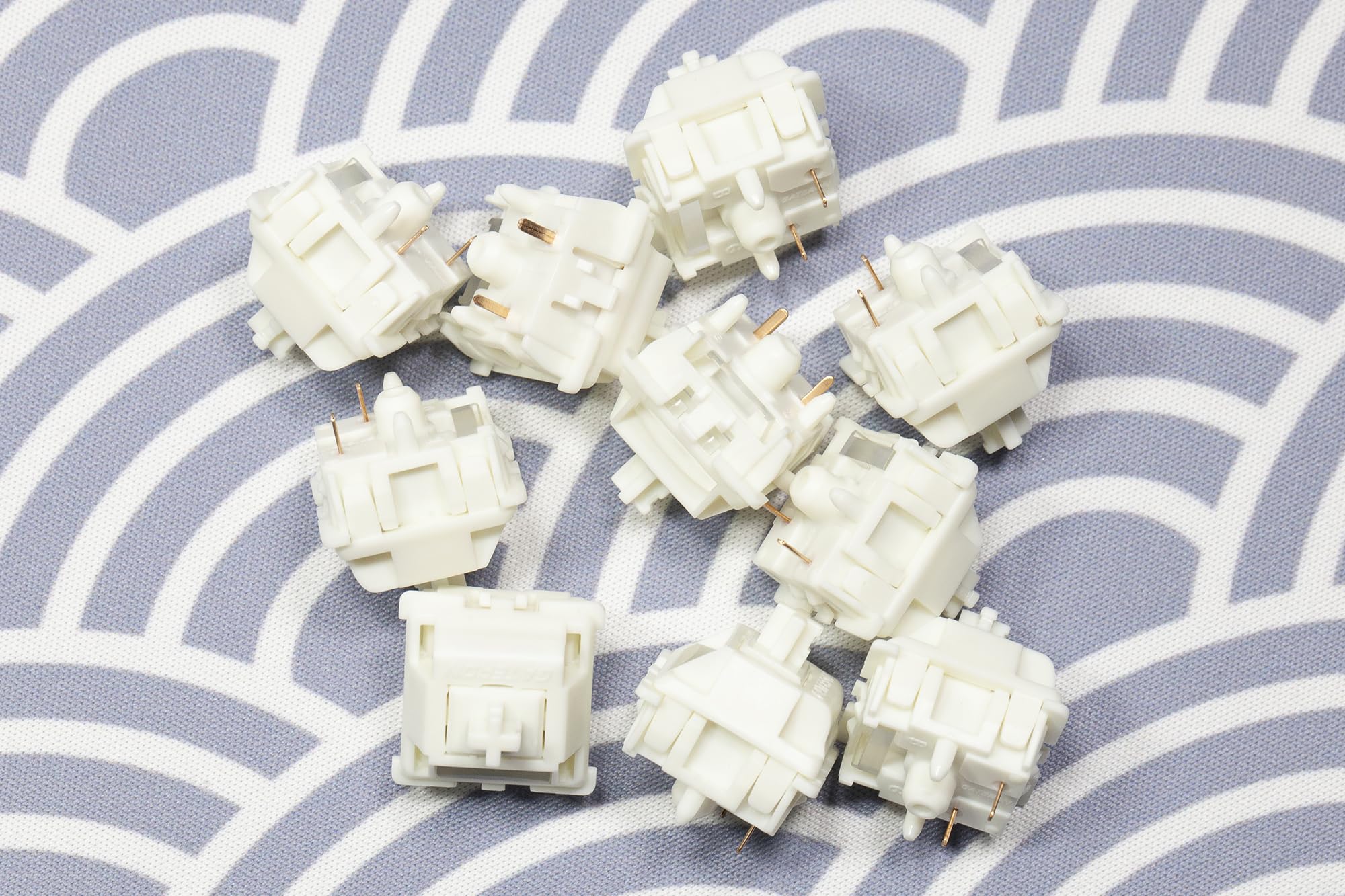 KPREPUBLIC Gateron Smoothie Switch lineare Milkshake Switch MX Stem per tastiera meccanica da gioco, pre-lubrificato, 40 g, 2 fasi, molla in POM (G Smoothie Switch x90)