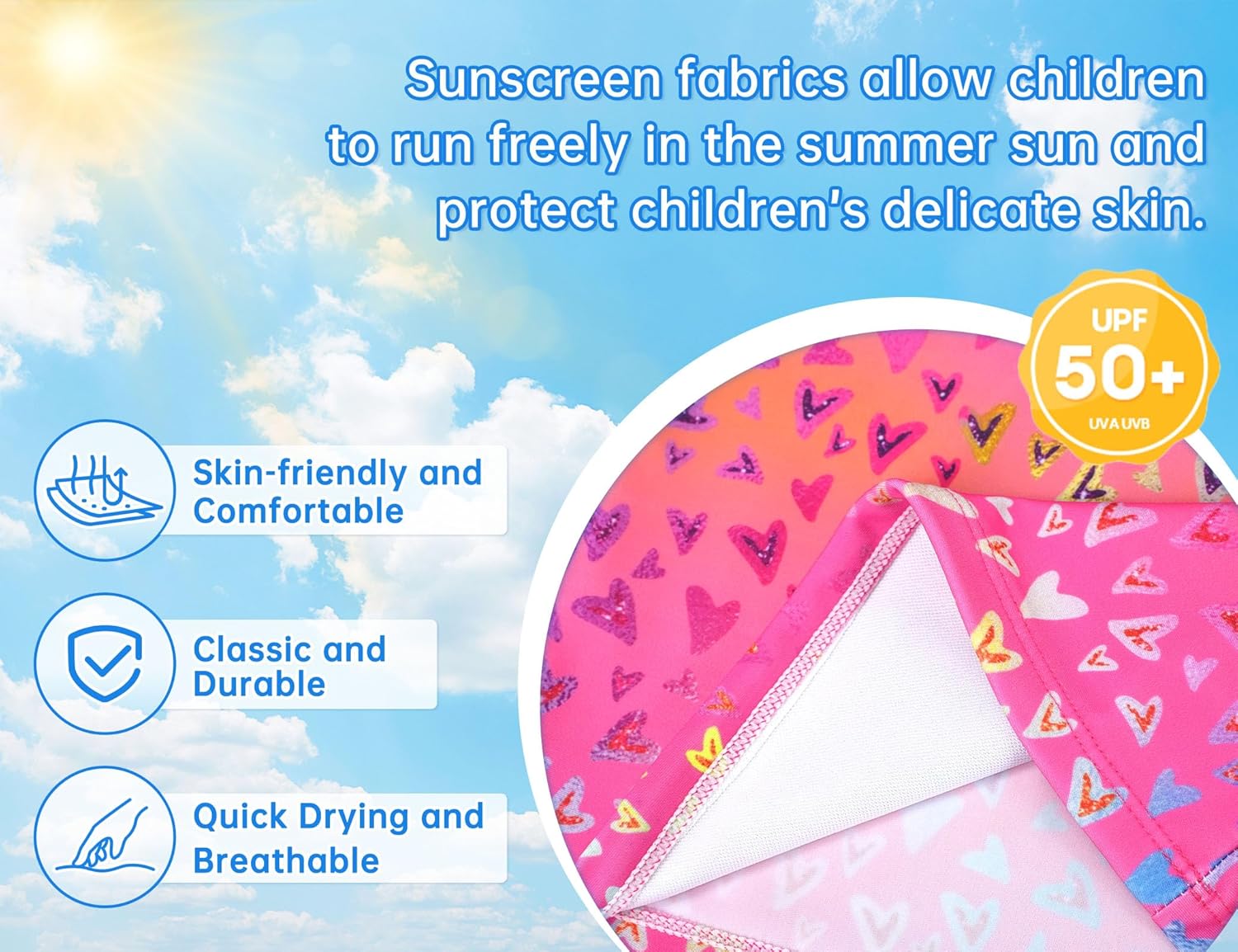 Girls Tankini Swimsuit UPF50+ Ruffle 2 Piece Bathing Suit Full Coverage Kids Swimwear Ages 2-14 Years - Image 6