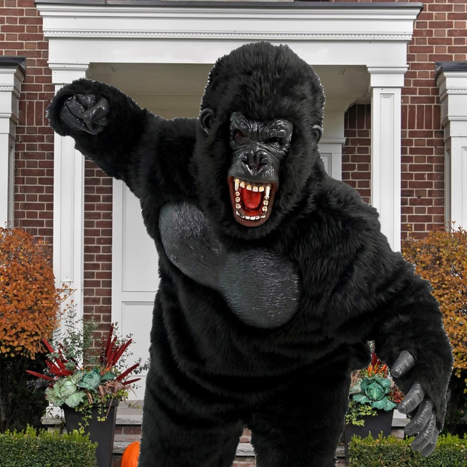 Gorilla Costume Adult,Deluxe Set, Natural Latex and Polyester Material,One Size, Light and Breathable,Larger Breathing Hole, Suitable for Party and Halloween Parties - Image 6