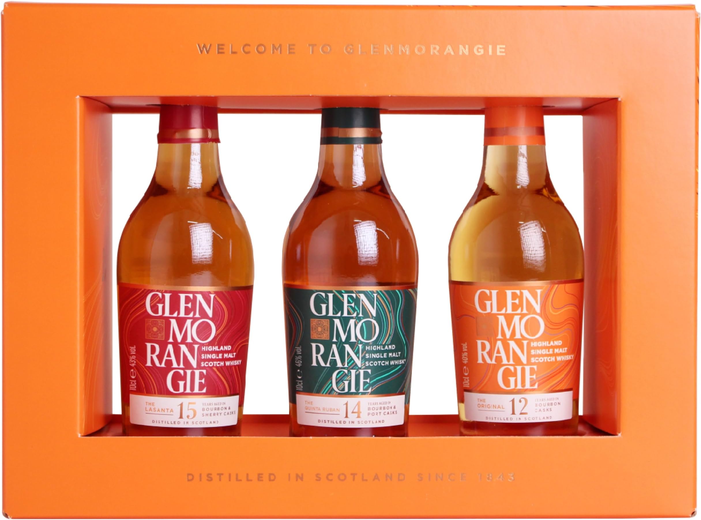 【3種のウイスキーを楽しむ 飲み比べ】グレンモーレンジィ テスターパック [ ウイスキー スコットランド 100ml×3本 ]