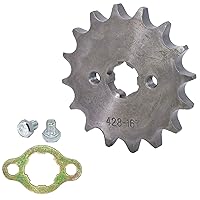 Vista 14 de 428-10T-0.669 in - Piñón de motor delantero para motocicleta se adapta a motocicletas de 50 cc, 70 cc, 110 cc, 125 cc, mini bicicleta ATV Quad
