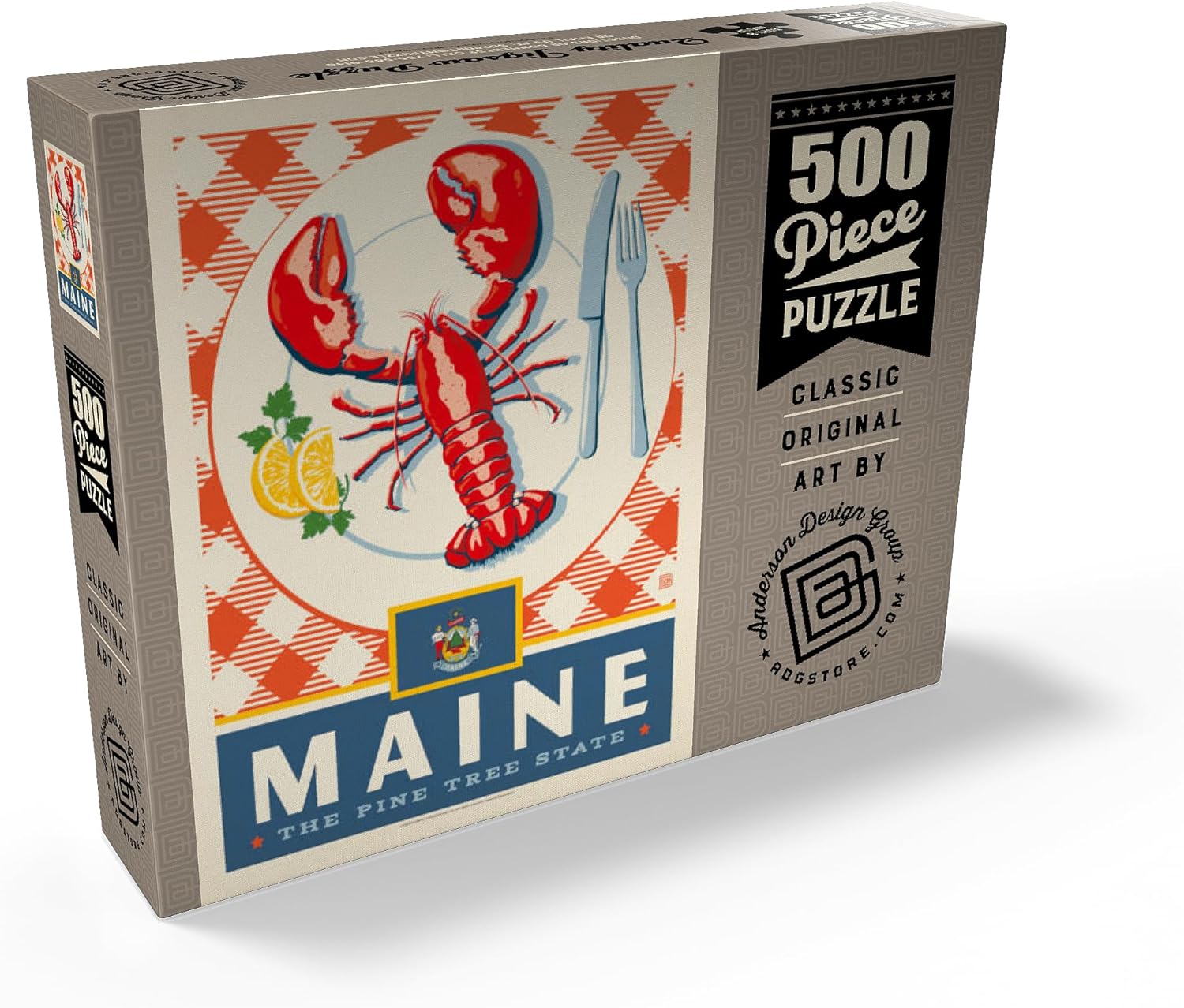 MyPuzzle Maine: The Pine Tree State - Premium 500 Piece Jigsaw Puzzle for Adults