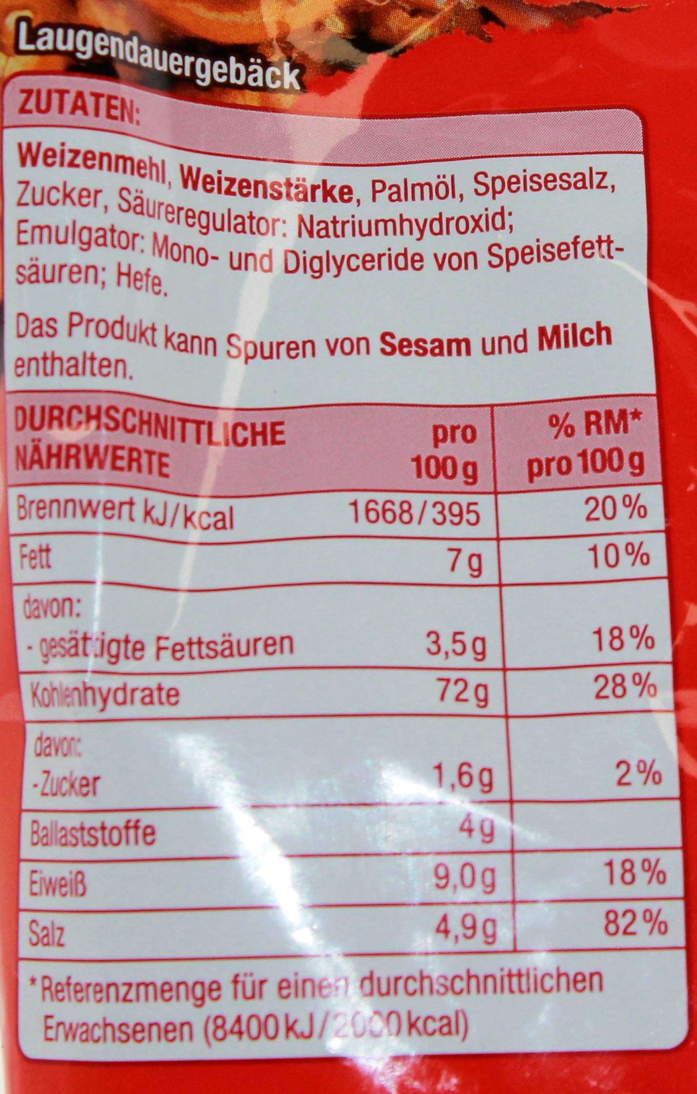 Gut & Günstig Salz Brezeln, 16er Pack (16 x 250g)