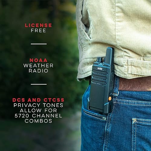 Miniatura 3 de BTECH FRS-B1 Paquete de 8 FRS Business, Walkie Talkies para adultos, NOAA, radio bidireccional de alto rendimiento. Kit completo con kit de