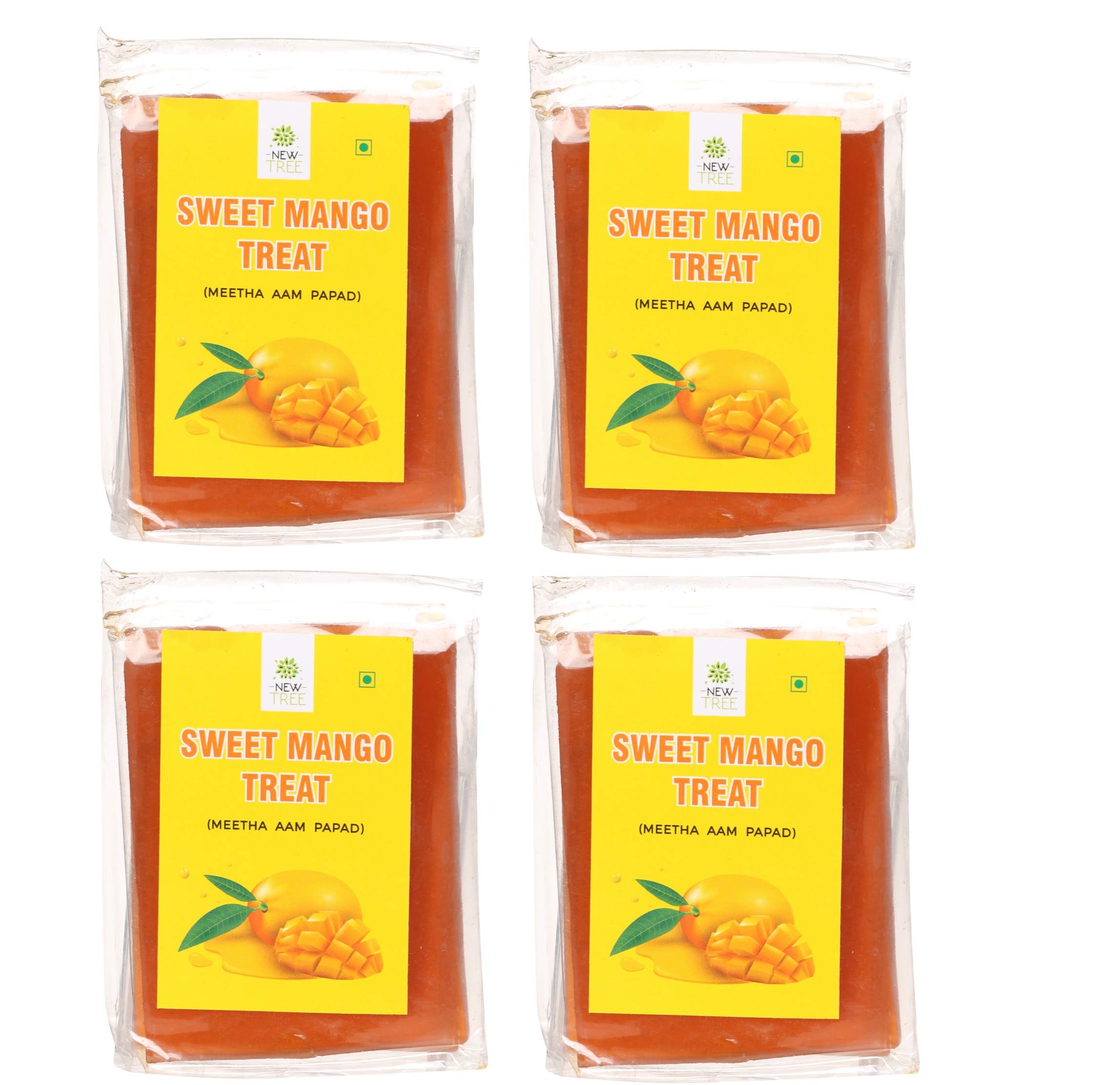 New Tree Meetha Aam Papad Pack of 4(Total Weight 480gms)