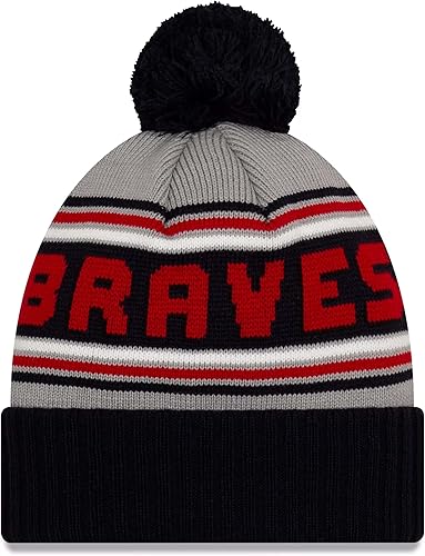 Miniatura 4 de New Era Gorro de punto deportivo con puños para clima frío para hombre de la Major League College Collegiate