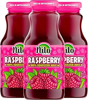 NILO Raspberry Juice | 100% Squeezed Raspberry Frambuesa | NO Sugar added | NON GMO | NOT From Concentrate | 8.45 oz (Pack of 12)