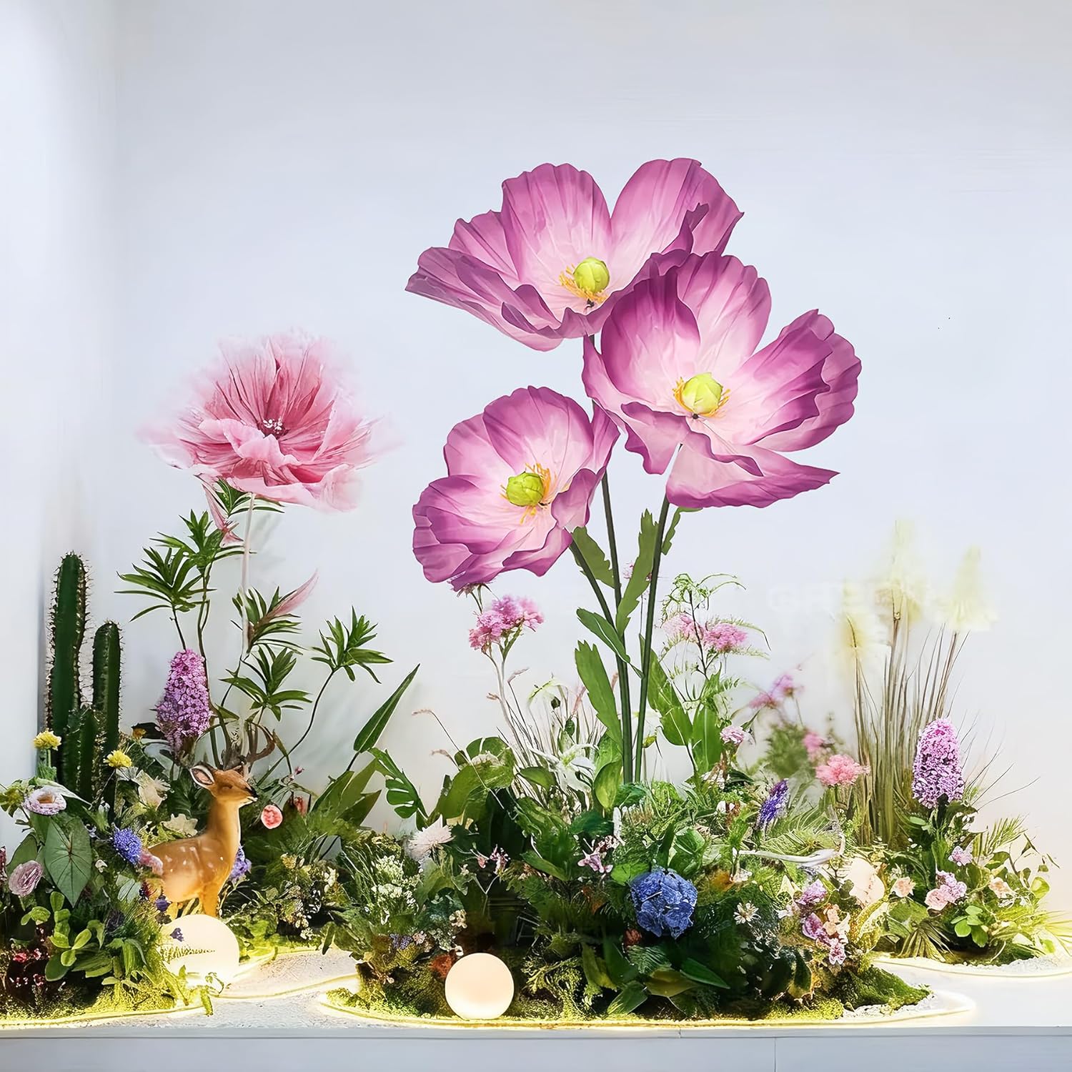 Giant Flowers for Wedding Backdrops, Large Artificial Flower for Christmas Party, Big Flower for Decoration Living Room Oversize Fake Flowers Professional Jumbo Photography Styling