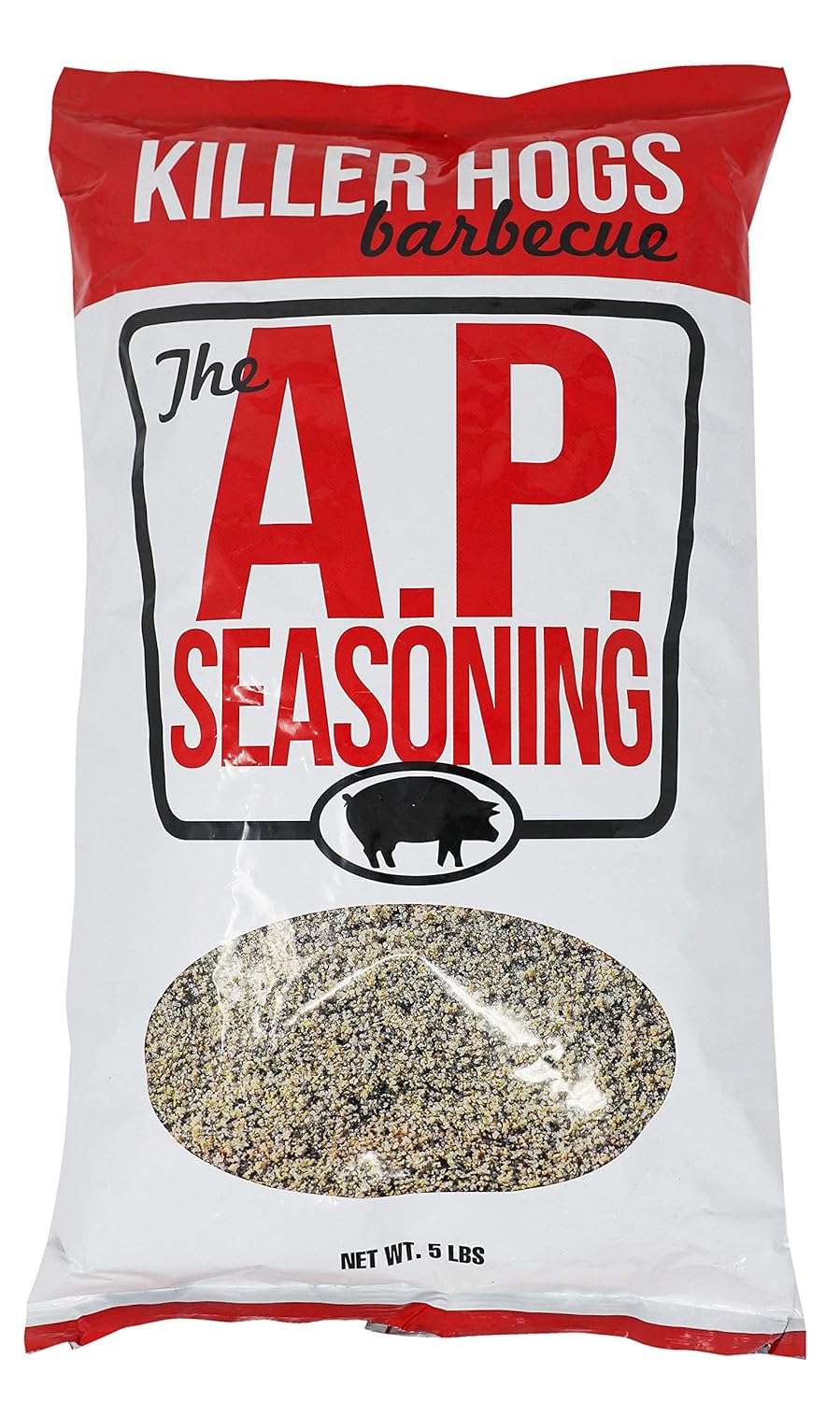 Killer Hogs AP Seasoning, Championship BBQ and Grill All Purpose Dry Rub for Beef, Steak, Burgers, Pork, and Chicken, Salt, Pepper, Garlic, 5 lb Bag
