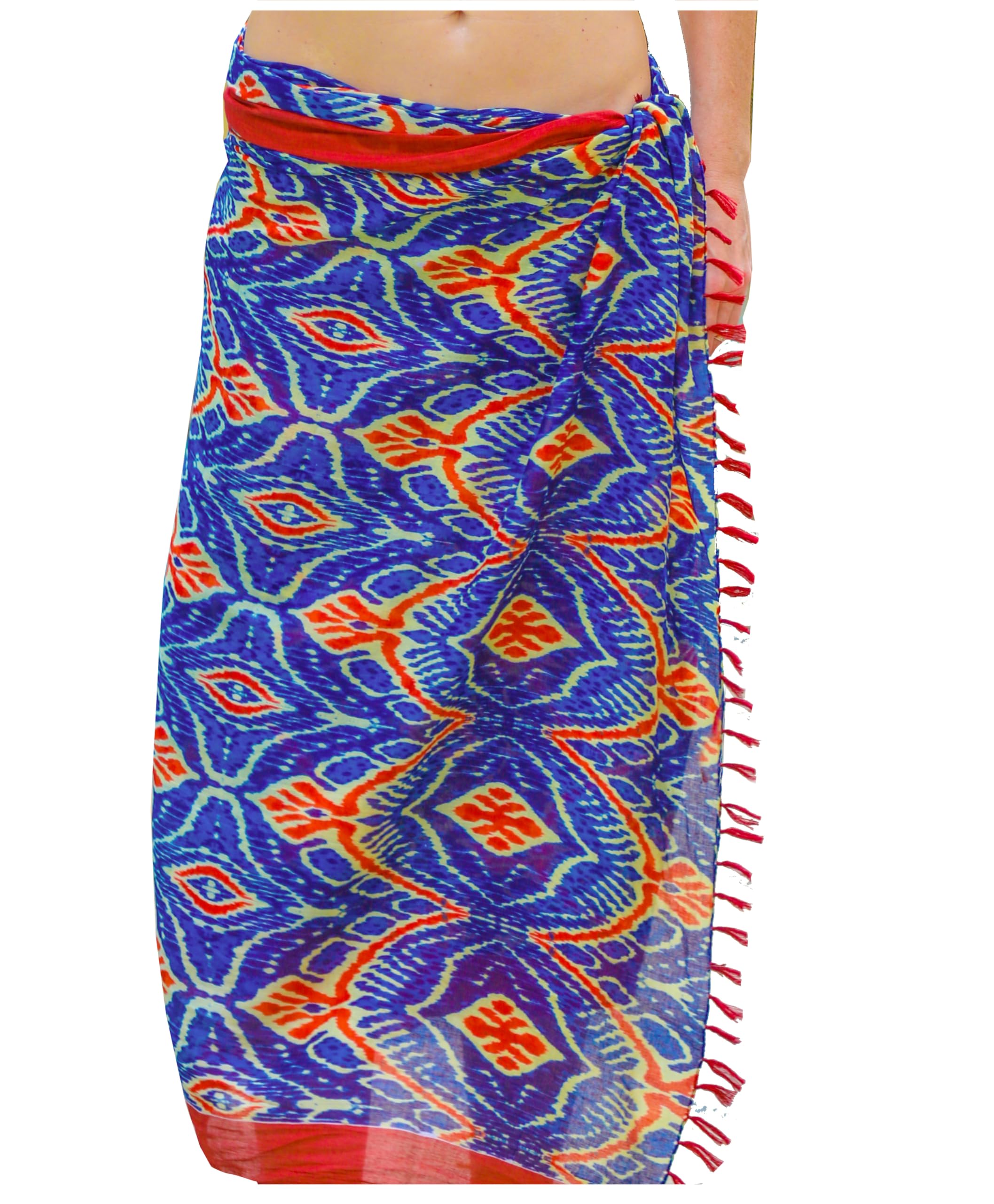 Mandala Life ART Pareo de Playa para Mujer Boho - Cubierta de Bikini Envoltura de Algodón Sarong Chal Vestido para Piscina y Vacaciones - Traje de Baño Bohemio Tapiz para Colgar en la Pared Tela Decorativa 180x115 cm