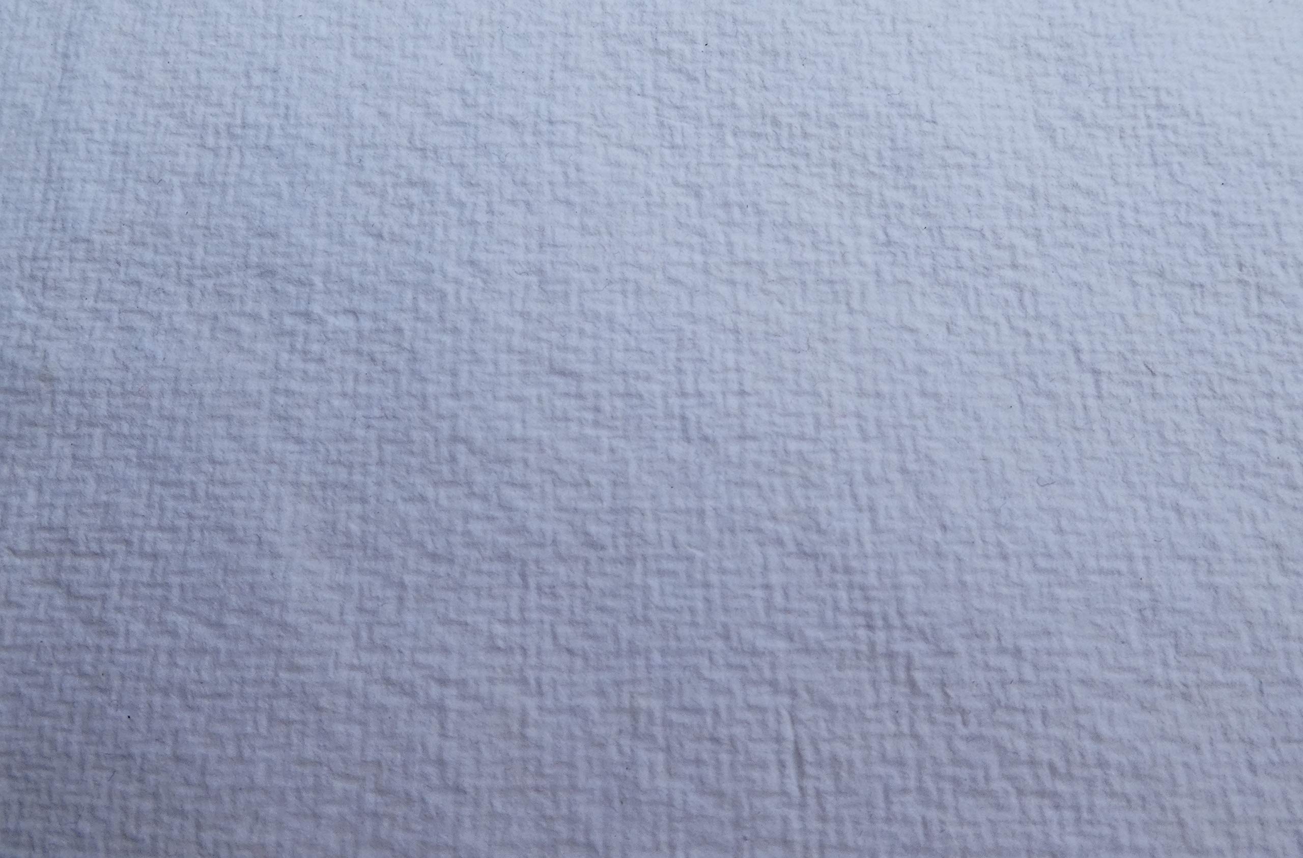 Papel de acuarela hecho a mano, A2, 10 hojas, acabado rugoso, blanco, 350 g/m², algodón (AR352)