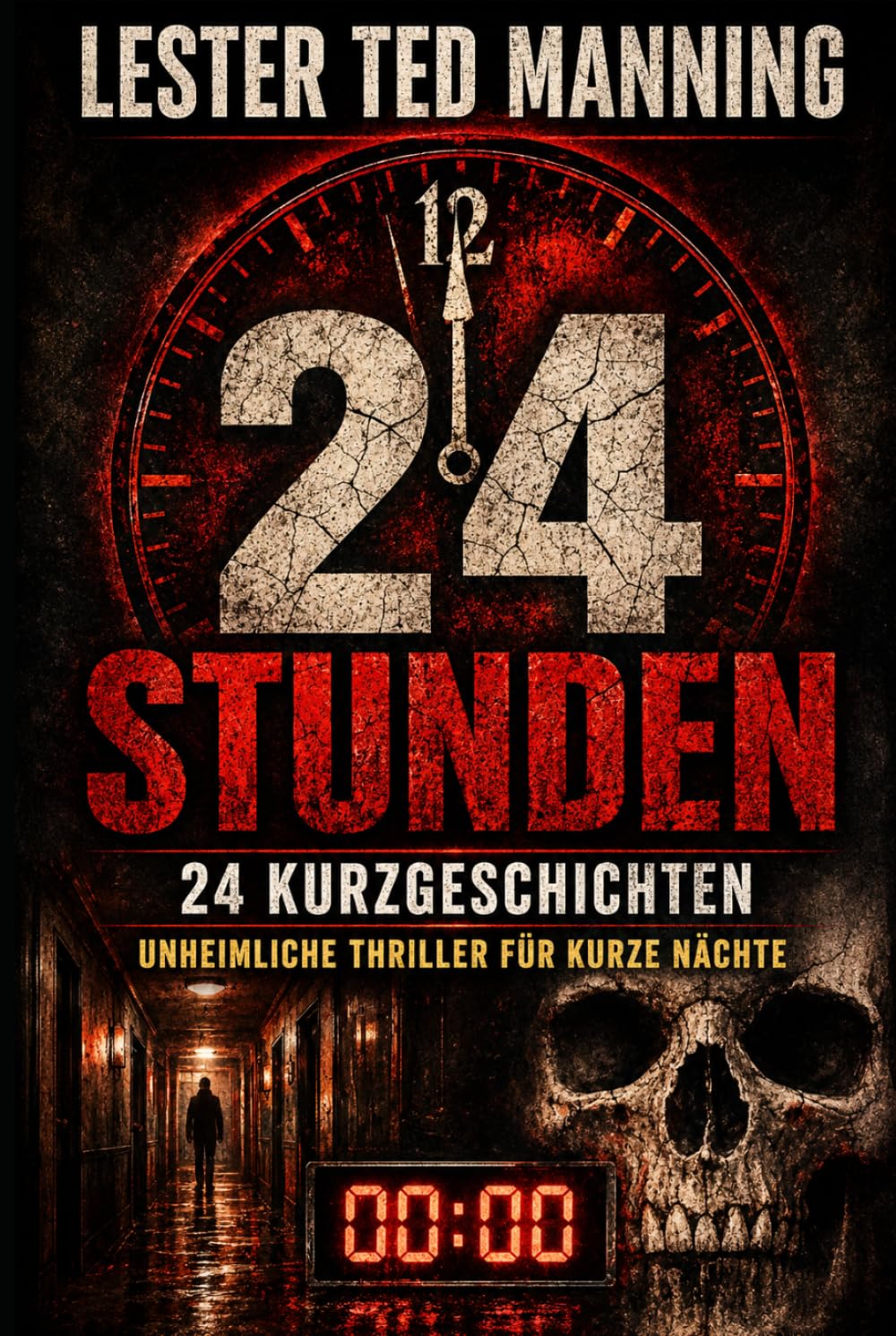 24 Stunden: 24 Kurzgeschichten - Unheimliche Thriller für kurze Nächte: 24 psychologische Kurzgeschichten mit Atmosphäre - Ein düsterer Mindfuck-Thriller voller Twists und düsterer Spannung