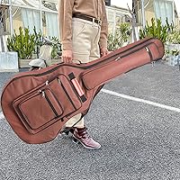 Vista 6 de Bekith Acoustic Guitar Bag 40 41 42 Inches, 6 Pockets Guitar Case Waterproof Oxford Cloth Thick Sponge Pad, Dual Adjustable Shoulder Strap Soft
