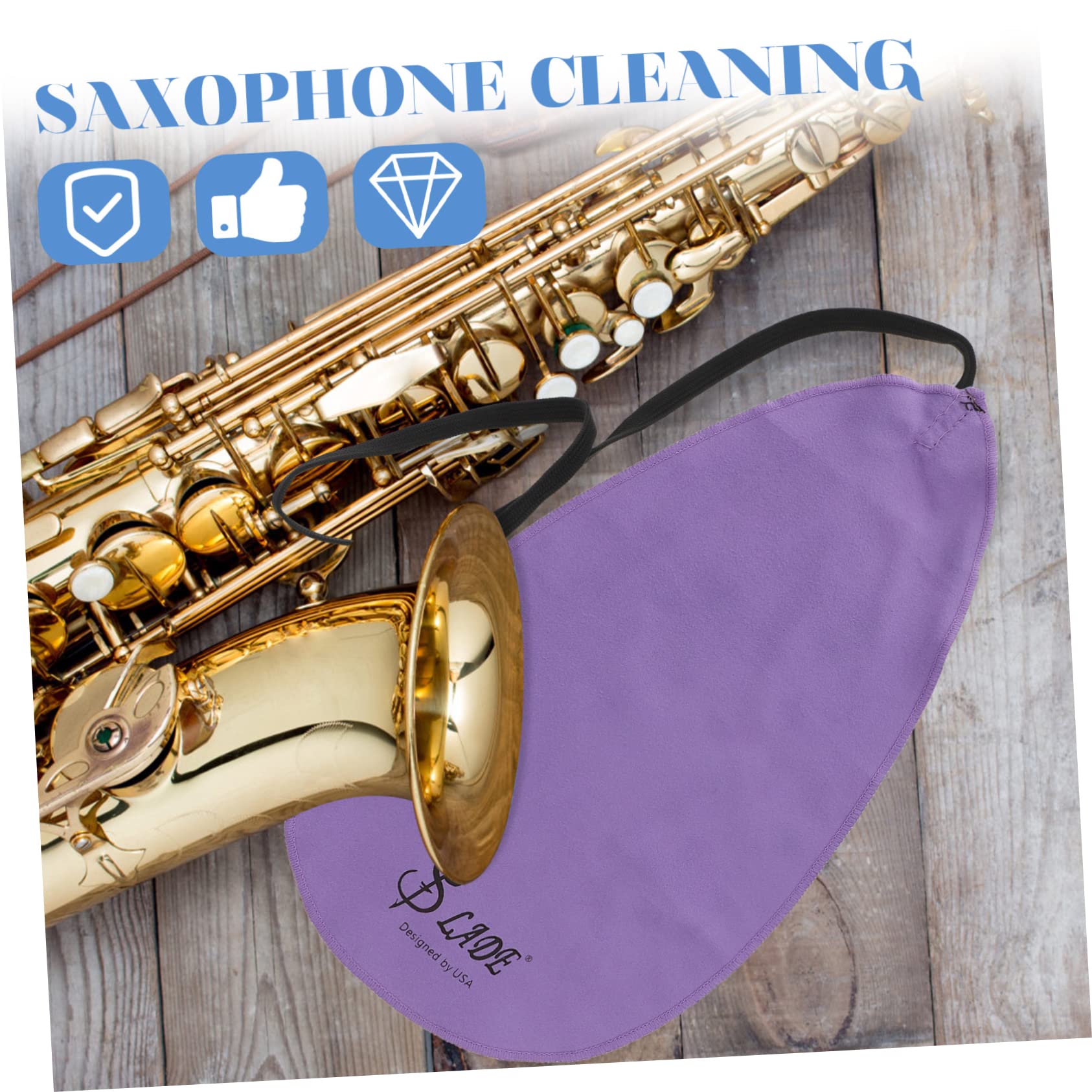 Panno Per Pulizia Strumenti A Fiato | Per Sassofono, Flauto, Oboe, Clarinetto | Morbido E Assorbente - Foto 5