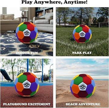 House Kicker Indoor Football Size 4 Soft & Safe Youth Football for Home and Yards - Silent Dribbling, Training