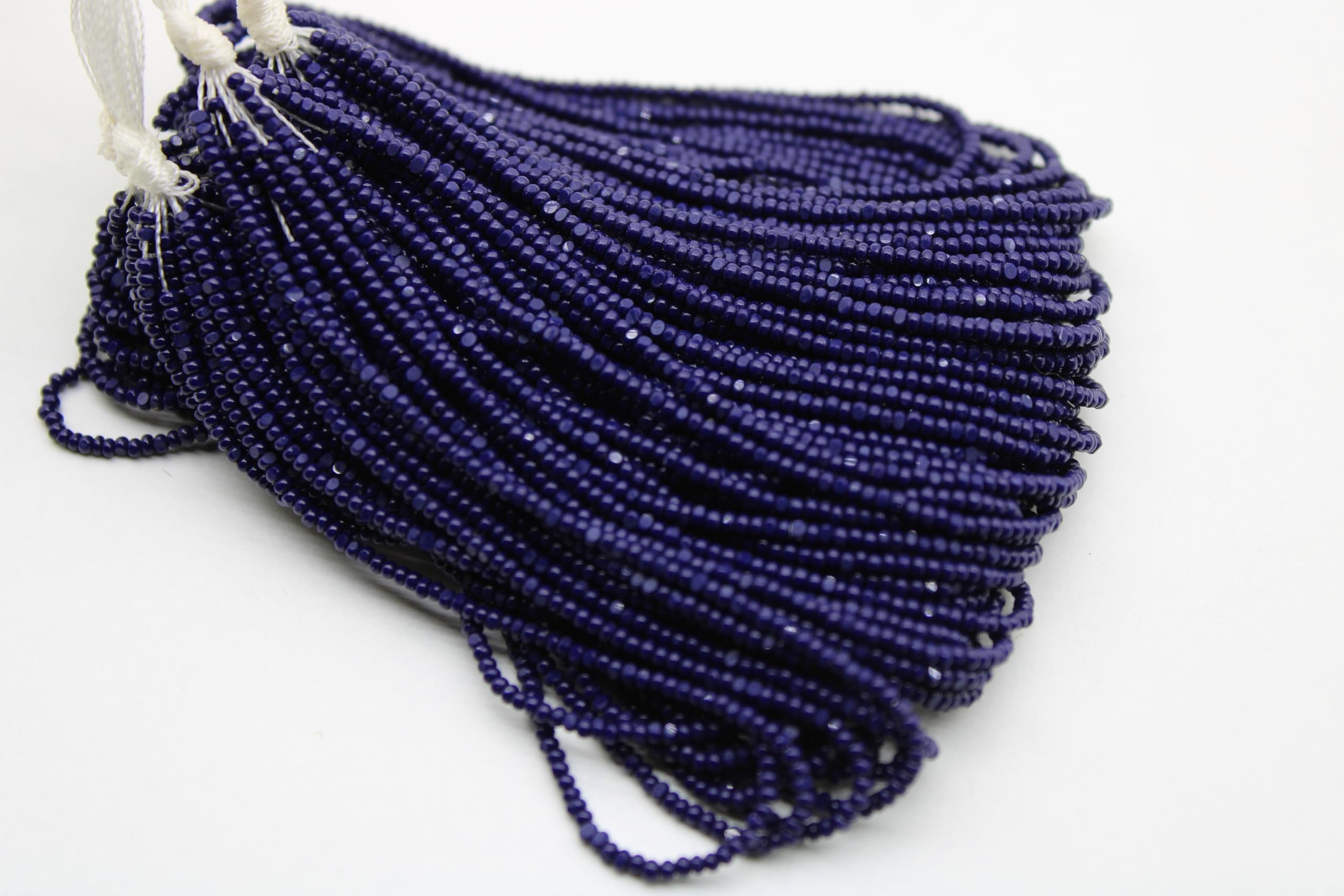13/0 Charlotte True Cut Beads, Opaque Navy Blue (2 Perfect Facets) 10 Grams Pack, Embroidery Material, Jewellery Supply, Premium True Cuts, 33070