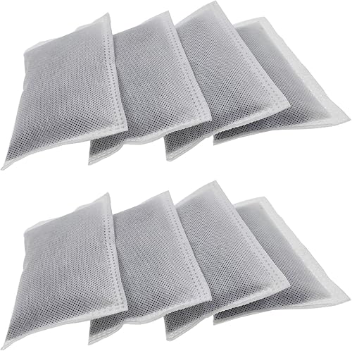 Paquete de 8 desodorantes de repuesto de filtro absorbente de olores de carbón activado compatible con botes de basura iTouchless de 8 galones y más