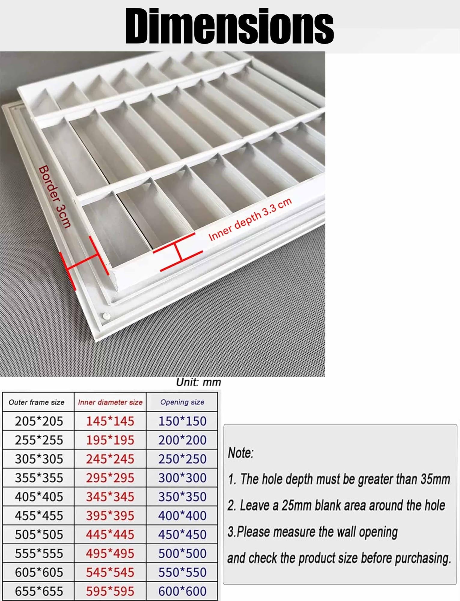 Cubierta de ventilación extractora de aleación de aluminio, cubiertas de ventilación con rejillas for baño, hogar, cocina, techo y paredes exteriores(27.6x15.7in (70x40cm))