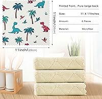 Vista 64 de Juego de 6 paños de cocina reutilizables súper absorbentes para lavar platos, autos y hogar, lavables a máquina